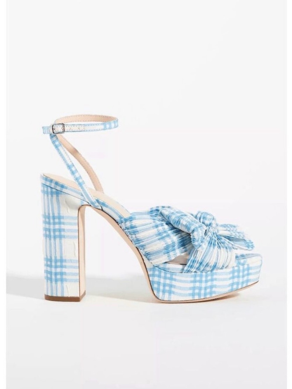 Loeffler Randall Natalia Gingham Platform Sandals Size 8 🦋🦋🦋